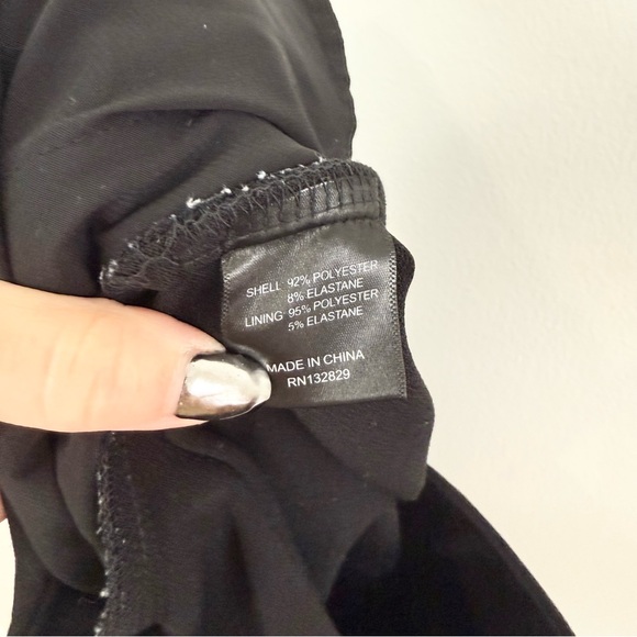 NBD Black High Rise Straight Leg Pants Size XS - Picture 6 of 6